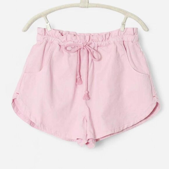 Xirena Pink Lavender Wesley Paperbag Rope-Belt Cottagecore Coastal Shorts  small - Picture 2 of 7